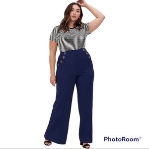 Blue Wideleg Pants